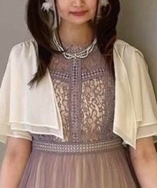 Cupid Heart（キューピッドハート）の「【Cupid Heart】結婚式アクセ！3連パール１粒ネックレス（ネックレス・レディース・ホワイト・MEDIUM）」の5枚目の写真