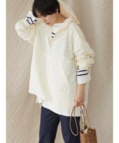 AMERICAN HOLIC（アメリカンホリック）の「アノラックブルゾン（ブルゾン・レディース・グリーン/アイボリー・M/L）」の14枚目の写真