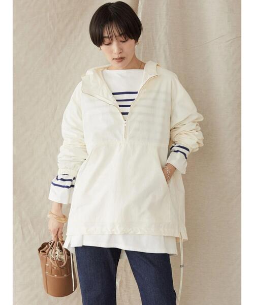 AMERICAN HOLIC（アメリカンホリック）の「アノラックブルゾン（ブルゾン・レディース・グリーン/アイボリー・M/L）」の4枚目の写真