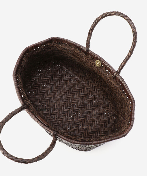 DRAGON（ドラゴン）の「dragon | レザーウーヴンバッグ TRIPLE（トートバッグ・レディース・ブラック/ダークブラウン・ONE SIZE）」の4枚目の写真