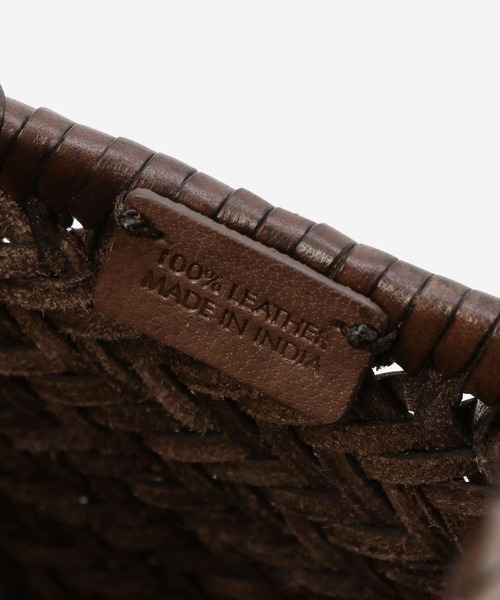 DRAGON（ドラゴン）の「dragon | レザーウーヴンバッグ TRIPLE（トートバッグ・レディース・ブラック/ダークブラウン・ONE SIZE）」の12枚目の写真