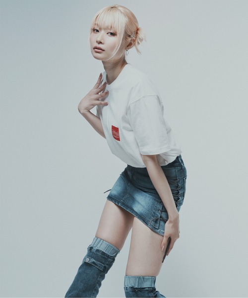 Manhattan Portage（マンハッタンポーテージ）の「Short Sleeve Print T-Shirt（Tシャツ/カットソー・メンズ・ブラック/ホワイト/ベージュ/ブルー/ターコイズブルー/グレイッシュベージュ・SMALL/MEDIUM/LARGE/X-LARGE）」の14枚目の写真