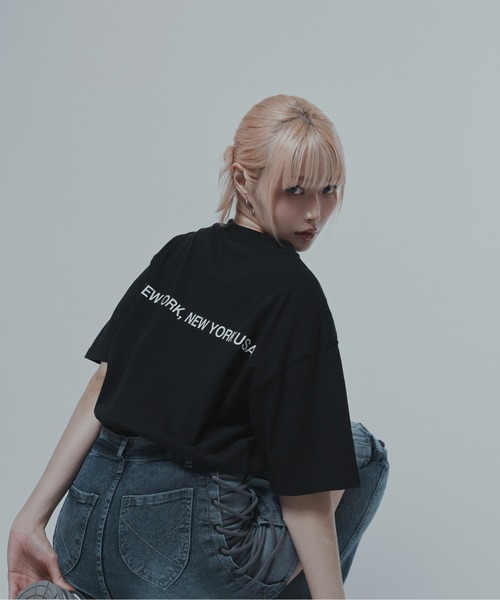 Manhattan Portage（マンハッタンポーテージ）の「Short Sleeve Print T-Shirt（Tシャツ/カットソー・メンズ・ブラック/ホワイト/ベージュ/ブルー/ターコイズブルー/グレイッシュベージュ・SMALL/MEDIUM/LARGE/X-LARGE）」の18枚目の写真