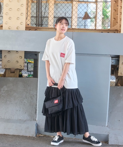 Manhattan Portage（マンハッタンポーテージ）の「Short Sleeve Print T-Shirt（Tシャツ/カットソー・メンズ・ブラック/ホワイト/ベージュ/ブルー/ターコイズブルー/グレイッシュベージュ・SMALL/MEDIUM/LARGE/X-LARGE）」の21枚目の写真