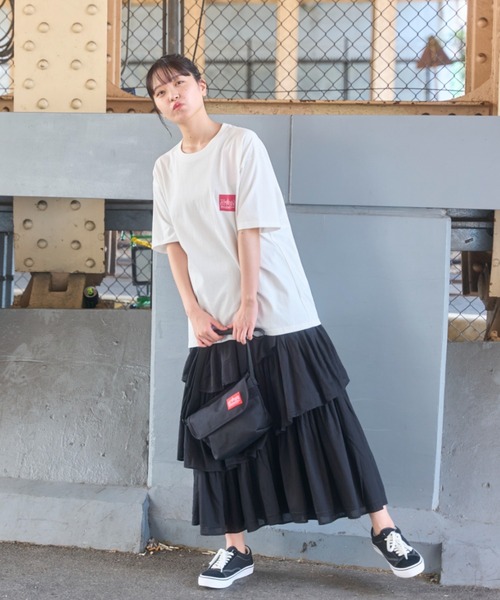 Manhattan Portage（マンハッタンポーテージ）の「Short Sleeve Print T-Shirt（Tシャツ/カットソー・メンズ・ブラック/ホワイト/ベージュ/ブルー/ターコイズブルー/グレイッシュベージュ・SMALL/MEDIUM/LARGE/X-LARGE）」の22枚目の写真