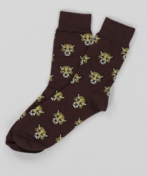 アニマル総柄 クルーソックス