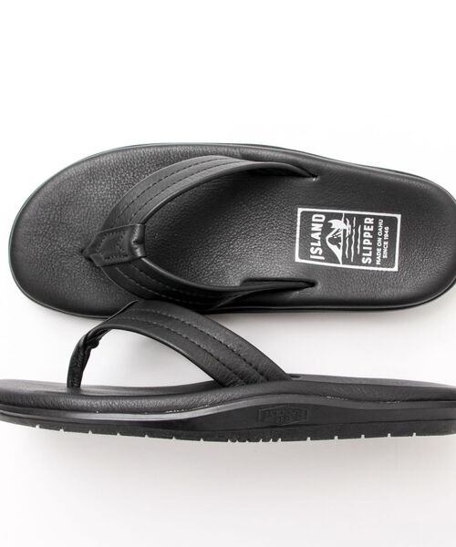 ISLAND SLIPPER(アイランドスリッパ)の「【ISLAND SLIPPER/アイランドスリッパ】PB202 SMOOTH TONG レザーサンダル(サンダル・メンズ・ブラック・8/9/10)」の3枚目の写真