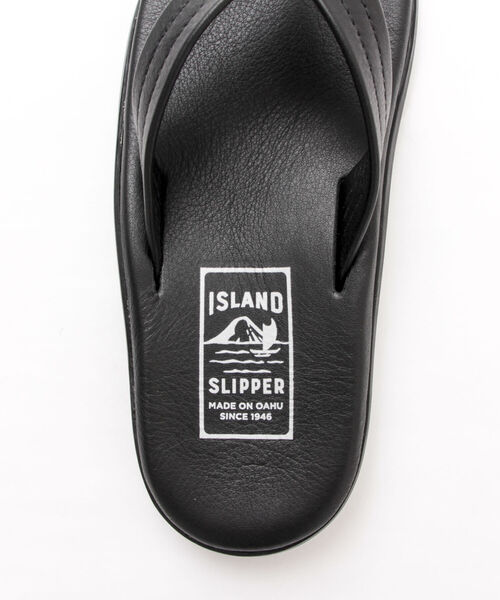 ISLAND SLIPPER(アイランドスリッパ)の「【ISLAND SLIPPER/アイランドスリッパ】PB202 SMOOTH TONG レザーサンダル(サンダル・メンズ・ブラック・8/9/10)」の7枚目の写真