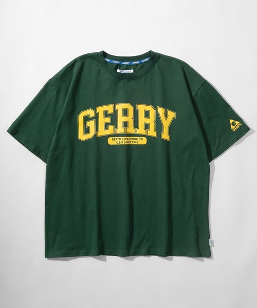 GERRY（ジェリー）の「【GERRY/ジェリー】カレッジロゴプリント クルーネック半袖Tシャツ/ ワイドシルエット/ 【USAコットン】（Tシャツ/カットソー・メンズ・ホワイト/ブラック/グリーン/マルチ・L/XL/M）」の6枚目の写真