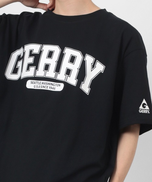 GERRY（ジェリー）の「【GERRY/ジェリー】カレッジロゴプリント クルーネック半袖Tシャツ/ ワイドシルエット/ 【USAコットン】（Tシャツ/カットソー・メンズ・ホワイト/ブラック/グリーン/マルチ・L/XL/M）」の15枚目の写真