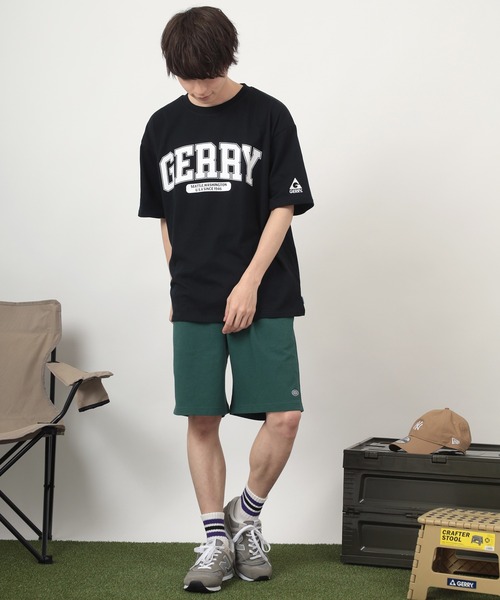 GERRY（ジェリー）の「【GERRY/ジェリー】カレッジロゴプリント クルーネック半袖Tシャツ/ ワイドシルエット/ 【USAコットン】（Tシャツ/カットソー・メンズ・ホワイト/ブラック/グリーン/マルチ・L/XL/M）」の16枚目の写真