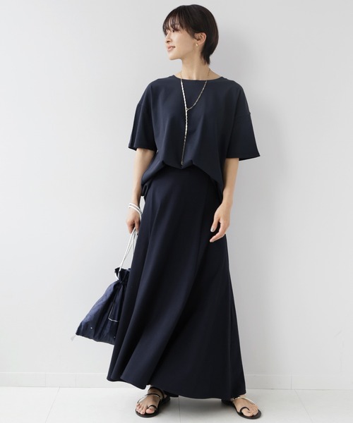 JOURNAL STANDARD relume(ジャーナルスタンダード レリューム)の「■ハイツイストコットンハーフスリーブ(Tシャツ/カットソー・レディース・ネイビー/ホワイト/ベージュ/オレンジ・FREE)」の22枚目の写真