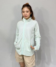 OP/オーピー   ルーズシルエット/無地ワンポイントロゴ/長袖ラッシュガード/フルジップパーカーラッシュガード  522485