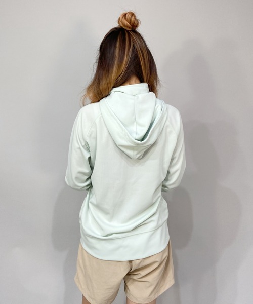 Ocean Pacific（オーシャンパシフィック）の「OP/オーピー   ルーズシルエット/無地ワンポイントロゴ/長袖ラッシュガード/フルジップパーカーラッシュガード  522485（ラッシュガード・レディース・ホワイト/グレー/グリーン・XL/M/L）」の10枚目の写真