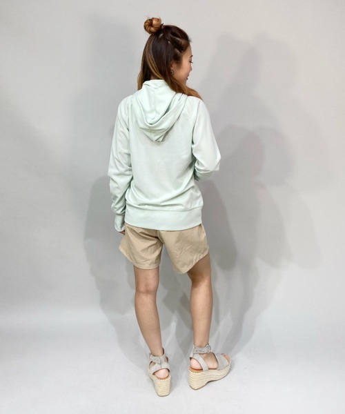 Ocean Pacific（オーシャンパシフィック）の「OP/オーピー   ルーズシルエット/無地ワンポイントロゴ/長袖ラッシュガード/フルジップパーカーラッシュガード  522485（ラッシュガード・レディース・ホワイト/グレー/グリーン・XL/M/L）」の13枚目の写真