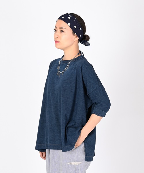 オンラインストア直売 ジンバブエコットンのビッグスリットTシャツ