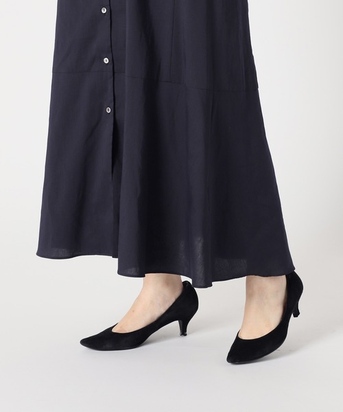 journal standard L'essage(ジャーナルスタンダードレサージュ)の「CANGIOLIストライプ/タイプライターワンピース(ワンピース・レディース・ネイビー/パープル系その他・FREE)」の15枚目の写真