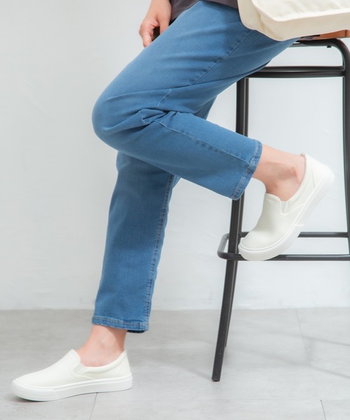 Honeys(ハニーズ)の「スリッポン(スリッポン・レディース・チャコール/ブラック/ホワイト・L/LL/S/M)」の5枚目の写真