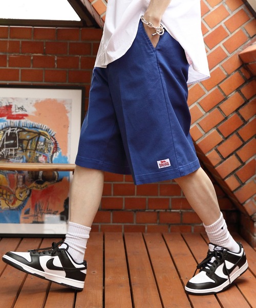 ８(eight)（エイト）の「LONSDALE ワーカーズショートパンツ（チノパンツ・メンズ・ブラック/グリーン/レッド/オレンジ/ブルー・SMALL/X-LARGE/MEDIUM/LARGE）」の3枚目の写真