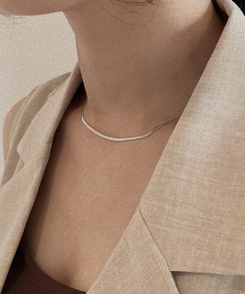 AS KNOW AS plus（アズノゥアズプラス）の「シンプル スネークネックレス ステンレス（ネックレス・レディース・シルバー/ゴールド・FREE）」の15枚目の写真