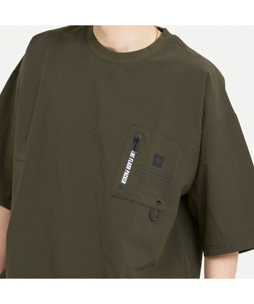 FLASH PACKER(フラッシュパッカー)の「FLASH PACKER フラッシュパッカー / セットアップ ストレッチナイロン 半袖Tシャツ / SS-01XNT-PKT2(Tシャツ/カットソー・メンズ・ホワイト/ブラック/オリーブ/グリーン/グレイッシュベージュ・MEDIUM/LARGE/X-LARGE/SMALL)」の13枚目の写真