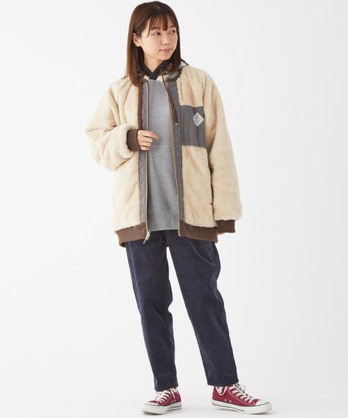 KRIFF MAYER Lady's Collection（クリフメイヤーレディースコレクション）の「コーデュロイワイドパンツ（その他パンツ・レディース・ベージュ/ネイビー/ブラウン/グリーン/カラフル・MEDIUM/LARGE）」の7枚目の写真