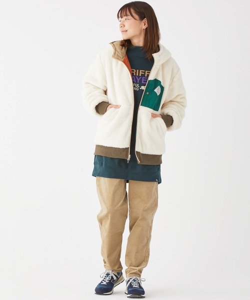 KRIFF MAYER Lady's Collection（クリフメイヤーレディースコレクション）の「コーデュロイワイドパンツ（その他パンツ・レディース・ベージュ/ネイビー/ブラウン/グリーン/カラフル・MEDIUM/LARGE）」の12枚目の写真