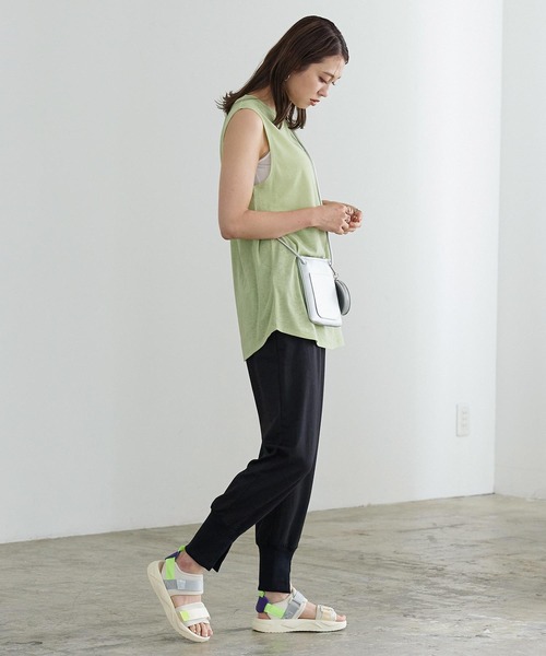 KOBE LETTUCE（コウベレタス）の「ベルクロスポーツサンダル（サンダル・レディース・ホワイト/ブラック/マルチ・LL/S/M/L）」の10枚目の写真