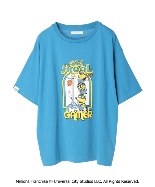 Green Parks(グリーンパークス)の「ミニオン/ゲーマーTシャツ(Tシャツ/カットソー・レディース・チャコールグレー/ブルー/ライトベージュ・FREE)」の15枚目の写真