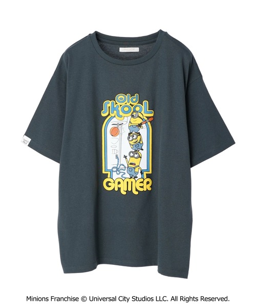 Green Parks(グリーンパークス)の「ミニオン/ゲーマーTシャツ(Tシャツ/カットソー・レディース・チャコールグレー/ブルー/ライトベージュ・FREE)」の13枚目の写真