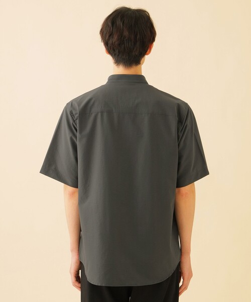 CB CRESTBRIDGE(シービークレストブリッジ)の「クールドッツスタンドカラーシャツ(シャツ/ブラウス・メンズ・ネイビー/ベージュ系その他/グレー系その他・M)」の6枚目の写真