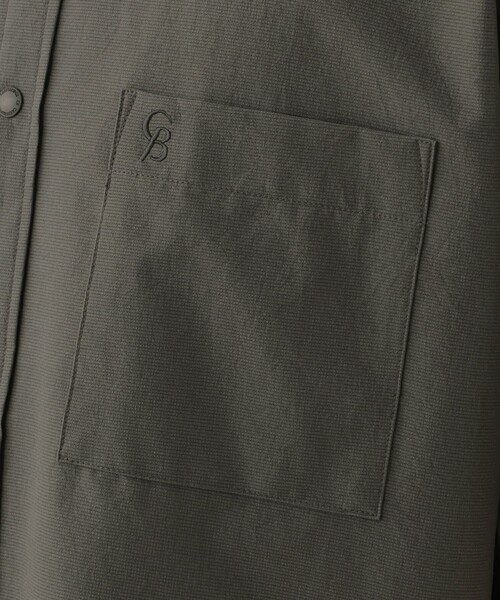 CB CRESTBRIDGE(シービークレストブリッジ)の「クールドッツスタンドカラーシャツ(シャツ/ブラウス・メンズ・ネイビー/ベージュ系その他/グレー系その他・M)」の7枚目の写真