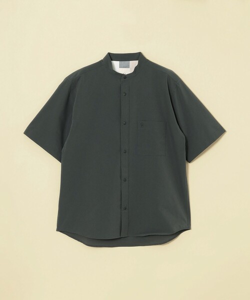 CB CRESTBRIDGE(シービークレストブリッジ)の「クールドッツスタンドカラーシャツ(シャツ/ブラウス・メンズ・ネイビー/ベージュ系その他/グレー系その他・M)」の8枚目の写真