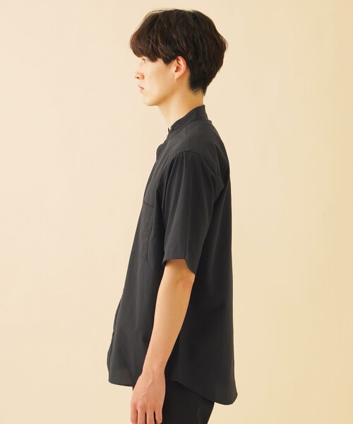 CB CRESTBRIDGE(シービークレストブリッジ)の「クールドッツスタンドカラーシャツ(シャツ/ブラウス・メンズ・ネイビー/ベージュ系その他/グレー系その他・M)」の10枚目の写真