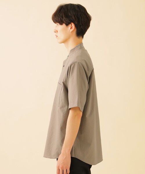 CB CRESTBRIDGE(シービークレストブリッジ)の「クールドッツスタンドカラーシャツ(シャツ/ブラウス・メンズ・ネイビー/ベージュ系その他/グレー系その他・M)」の15枚目の写真