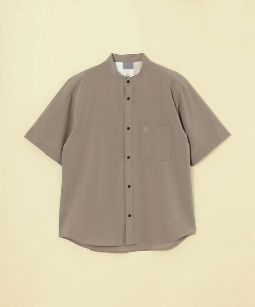 CB CRESTBRIDGE(シービークレストブリッジ)の「クールドッツスタンドカラーシャツ(シャツ/ブラウス・メンズ・ネイビー/ベージュ系その他/グレー系その他・M)」の18枚目の写真