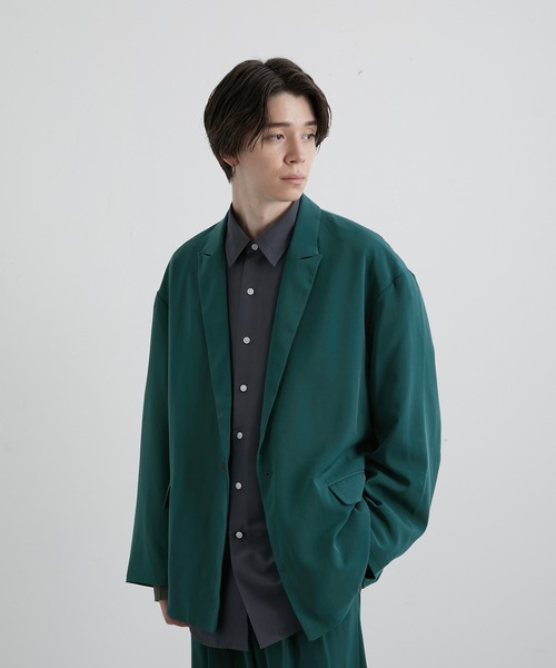 JUNRED(ジュンレッド)の「スローテックルーズジャケット(テーラードジャケット・メンズ・ブラック/ベージュ系その他/グリーン系その他・S/M/L)」の8枚目の写真