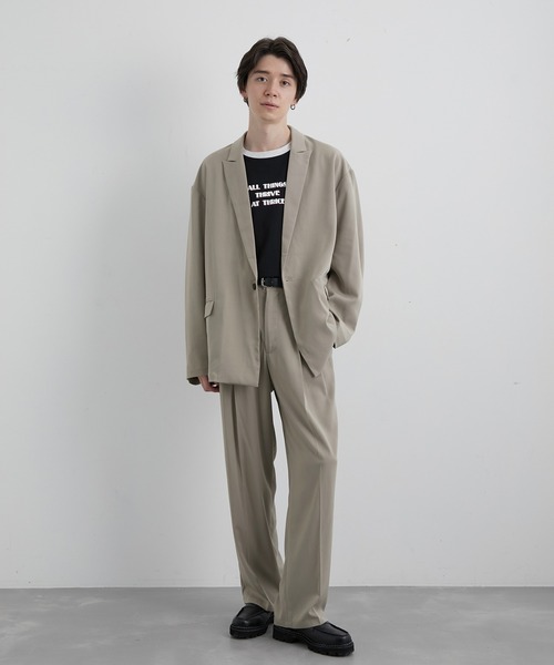 JUNRED(ジュンレッド)の「スローテックルーズジャケット(テーラードジャケット・メンズ・ブラック/ベージュ系その他/グリーン系その他・S/M/L)」の13枚目の写真