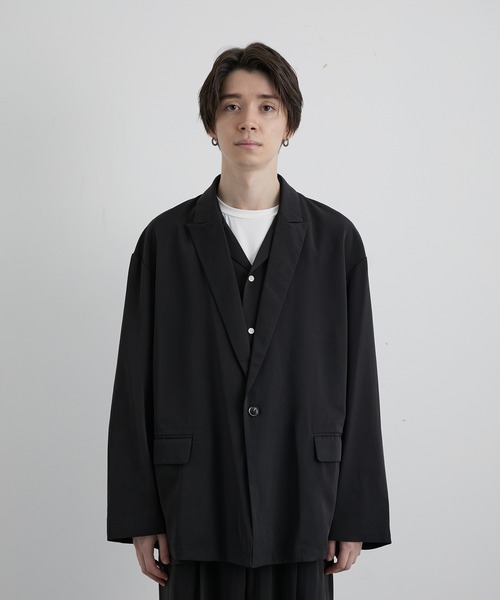 JUNRED(ジュンレッド)の「スローテックルーズジャケット(テーラードジャケット・メンズ・ブラック/ベージュ系その他/グリーン系その他・S/M/L)」の17枚目の写真