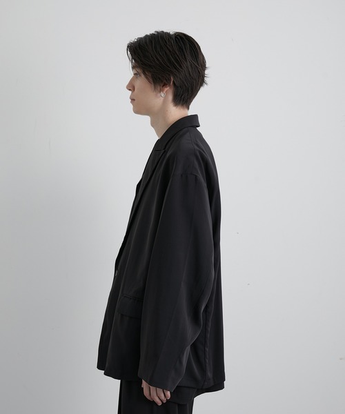 JUNRED(ジュンレッド)の「スローテックルーズジャケット(テーラードジャケット・メンズ・ブラック/ベージュ系その他/グリーン系その他・S/M/L)」の18枚目の写真