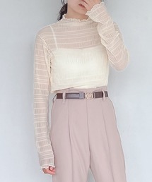 AS KNOW AS plus | ♪アソートシアー ハイネックトップス(Tシャツ/カットソー)