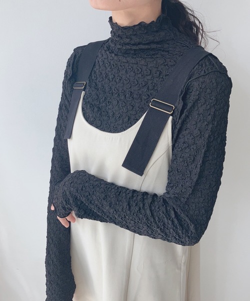 AS KNOW AS plus(アズノゥアズプラス)の「♪アソートシアー ハイネックトップス(Tシャツ/カットソー・レディース・ブラック/ダークグリーン/ブラウン/オフホワイト/アイボリー/ブラック系その他/ホワイト系その他/ベージュ系その他/ブラック系その他2/ボルドー/ホワイト系その他2/ライトブルー/ブラック系/ベージュ系/シルバー系3/ゴールド系3/ピンク系3/グレー系3/ホワイト系その他3/ホワイト系/ブラック系その他4/ベージュ系その他4・FREE)」の9枚目の写真