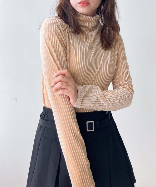 AS KNOW AS plus(アズノゥアズプラス)の「♪アソートシアー ハイネックトップス(Tシャツ/カットソー・レディース・ブラック/ダークグリーン/ブラウン/オフホワイト/アイボリー/ブラック系その他/ホワイト系その他/ベージュ系その他/ブラック系その他2/ボルドー/ホワイト系その他2/ライトブルー/ブラック系/ベージュ系/シルバー系3/ゴールド系3/ピンク系3/グレー系3/ホワイト系その他3/ホワイト系/ブラック系その他4/ベージュ系その他4・FREE)」の15枚目の写真