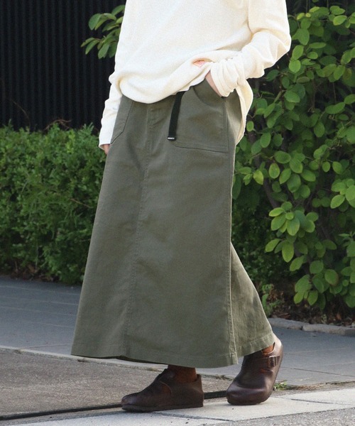 伸縮性・ウエスト調節】クライミングベイカースカート（スカート