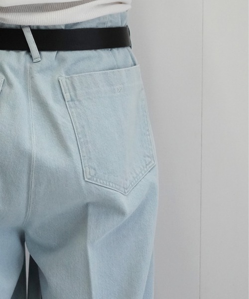 sabyアイスブルーデニム タックバギーパンツ　サバイ saby（サバイ）の「saby TUCK BAGGY -11OZ BINGO DENIM- -ICE WASH