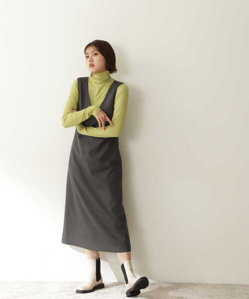 N.（N. Natural Beauty Basic）（エヌエヌナチュラルビューティーベーシック）の「【松井愛莉さん着用】◆チェックジャンパースカート（ジャンパースカート・レディース・グレー系その他/ブラウン系その他/ベージュ系その他・MEDIUM）」の19枚目の写真