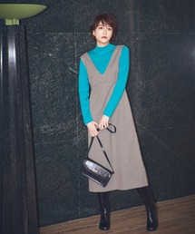 N.(N. Natural Beauty Basic) | 【松井愛莉さん着用】◆チェックジャンパースカート(ジャンパースカート)