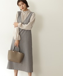 N.（N. Natural Beauty Basic） | ◆チェックジャンパースカート(ジャンパースカート)