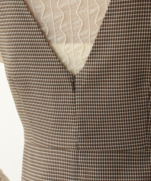 N.（N. Natural Beauty Basic）（エヌエヌナチュラルビューティーベーシック）の「【松井愛莉さん着用】◆チェックジャンパースカート（ジャンパースカート・レディース・グレー系その他/ブラウン系その他/ベージュ系その他・MEDIUM）」の9枚目の写真