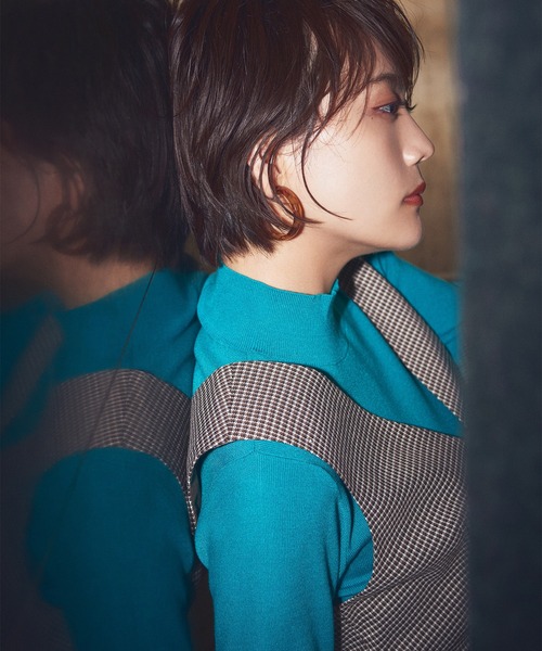 N.（N. Natural Beauty Basic）（エヌエヌナチュラルビューティーベーシック）の「【松井愛莉さん着用】◆チェックジャンパースカート（ジャンパースカート・レディース・グレー系その他/ブラウン系その他/ベージュ系その他・MEDIUM）」の17枚目の写真